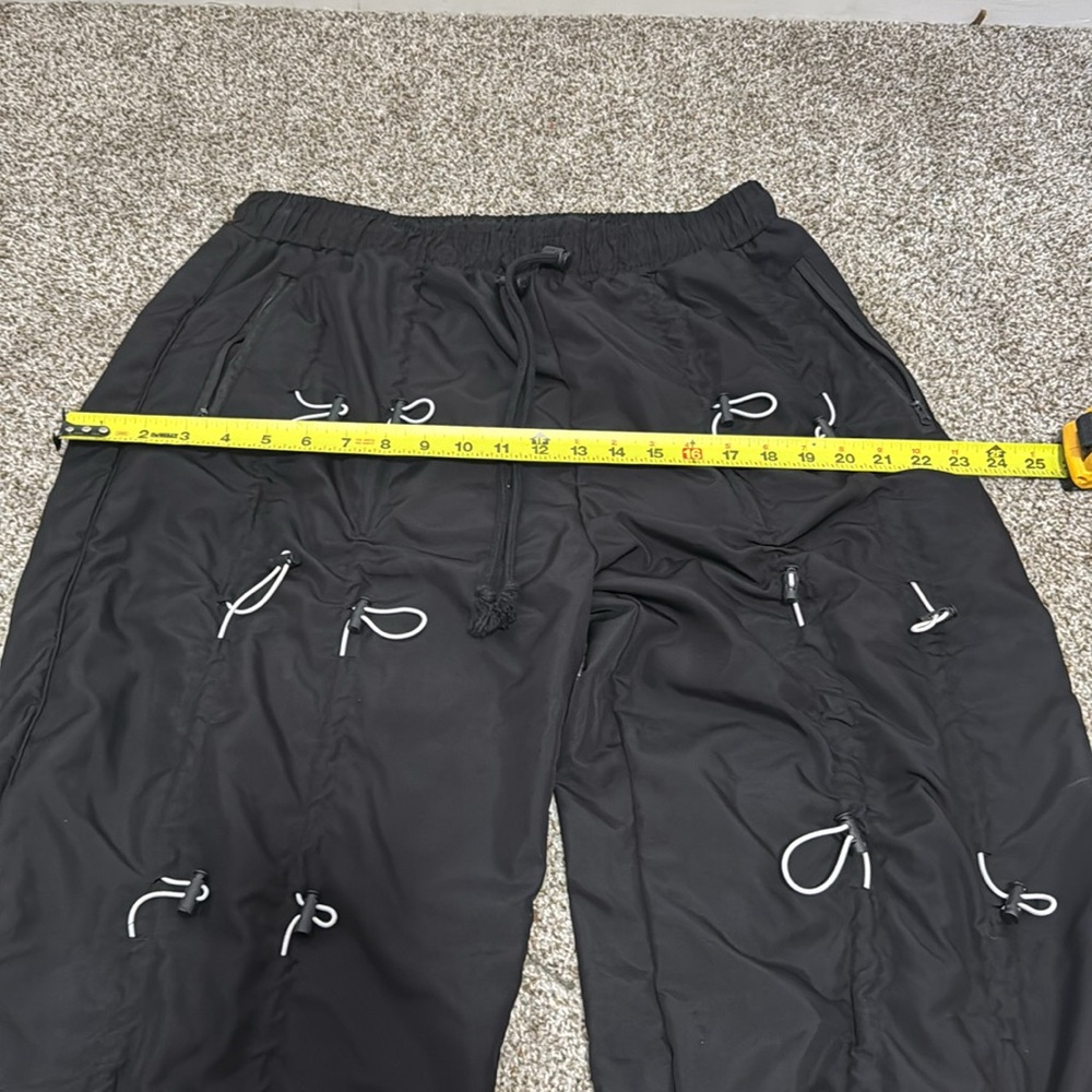 MNML Men's Bungee Cord Pants Size XXL In Black/White - Picture 5 of 8